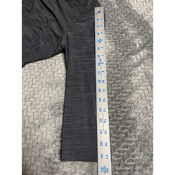 Tahari Arthur's S. Levine Tiered Dress Size 10 Gray Layered Pull Over 3/4 Sleeve - Picture 9 of 13